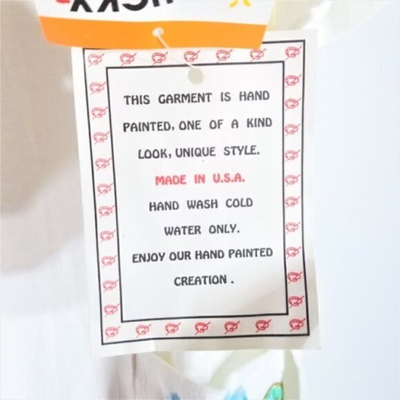 NWT Get Lucky Embossed Hand painted Shirt Dress - Picture 8 of 8